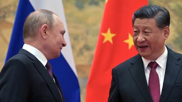الرئيسان الصيني شي جين بينغ والروسي فلاديمير بوتين (أ ف ب)