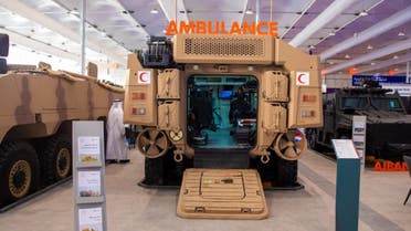UAE’s state-owned weapons maker EDGE entities SIGN4L and AL JASOOR announce launching new homeland security systems and a new type of armored vehicles during the World Defense Show in Saudi Arabia, on March 6, 2022. (Twitter)