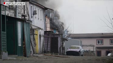 أوكرانيا.. آثار قصف ودمار في شمال غرب العاصمة الأوكرانية كييف