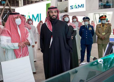 Crown Prince Mohammed bin Salman inaugurates the World Defense Show. (SPA)