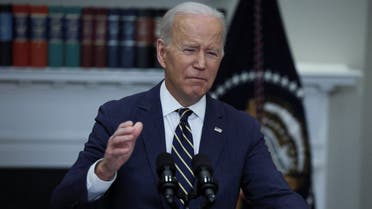 US President Joe Biden announces new actions against Russia for its invasion of Ukraine, March 11, 2022. (Reuters)