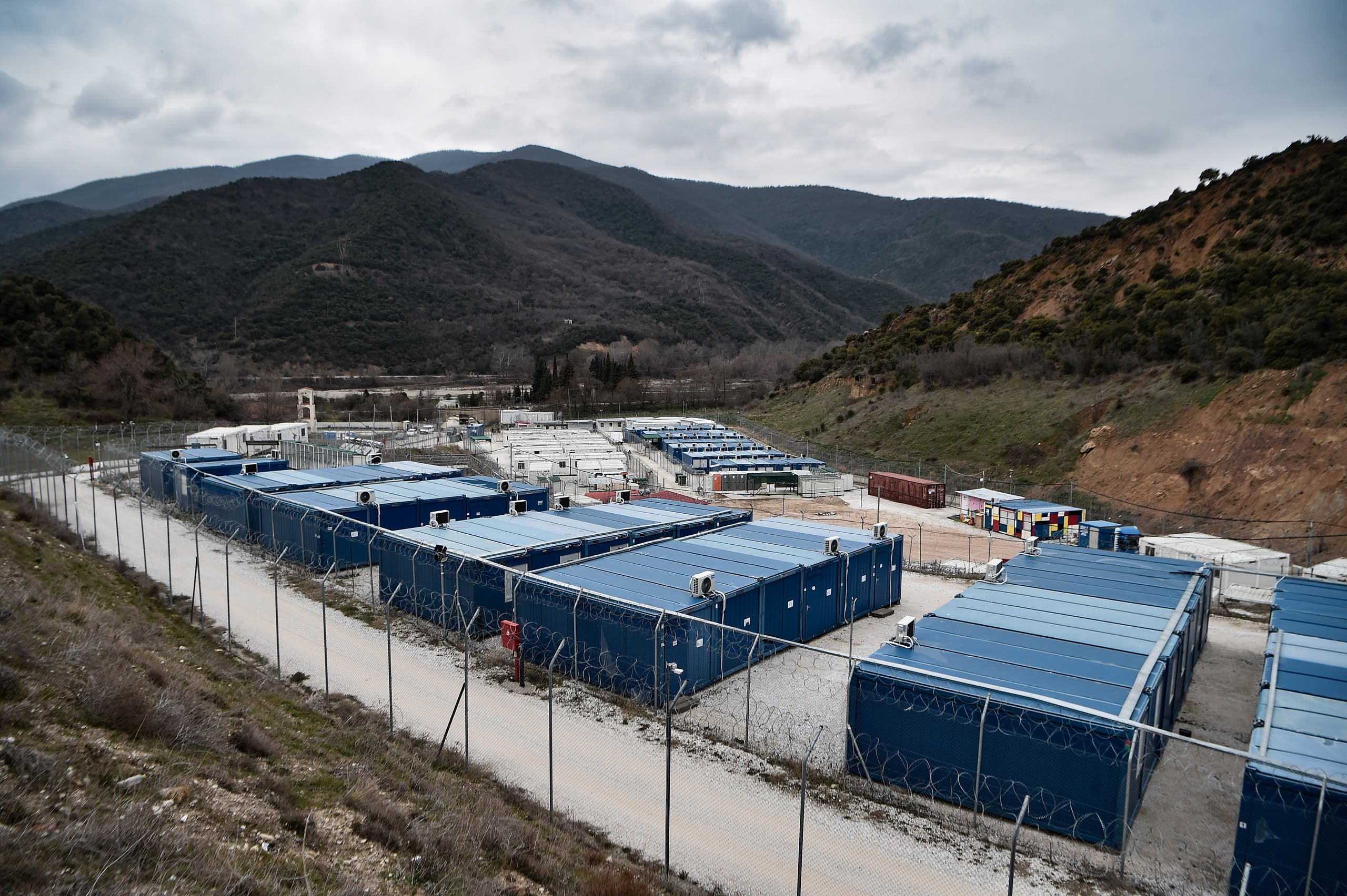 مخيم للاجئين فارغ في اليونان