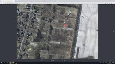 صور لشركة ماكسار للأقمار الاصطناعية تظهر منازل محترقة في بلدات شمال غرب كييف