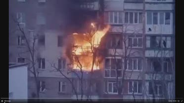 صور تظهر حرائق ودمار في ماريوبول نتيجة القصف الروسي 