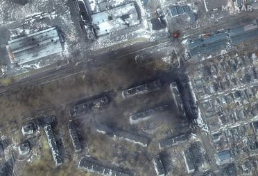 صورا التقطتها أقمار صناعية، أظهرت دمارا واسع النطاق في البنية التحتية المدنية والمباني السكنية في أنحاء مدينة ماريوبول بجنوب أوكرانيا