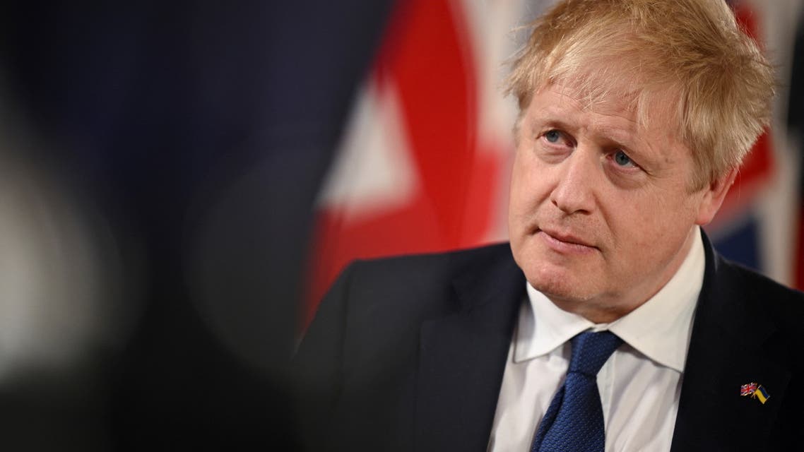 British Prime Minister Boris Johnson speaks to media following a meeting of the V4 group leaders at Lancaster House, in London, Britain March 8, 2022. (File photo: Reuters)
