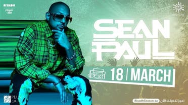 Jamaican rapper Sean Paul to perform live concert in Riyadh, Saudi Arabia on March 18, 2022. (Twitter)
