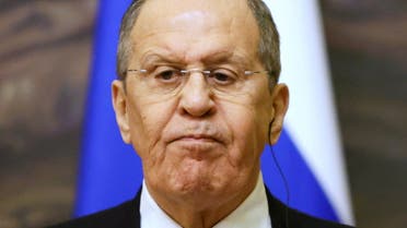 Russian Foreign Minister Sergei Lavrov attends a joint news conference with Iranian Foreign Minister Hossein Amir-Abdollahian in Moscow, Russia March 15, 2022. (Reuters)
