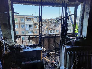 An interior view shows an apartment inside a residential building damaged by an airstrike, as Russia’s attack on Ukraine continues, in Kharkiv, Ukraine on March 15, 2022. (Reuters
