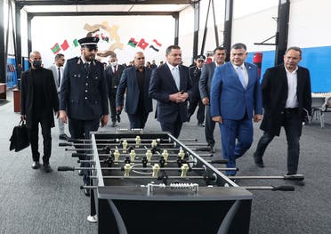 عبدالحميد الدبيبة يزور مركزا للمهاجرين في طرابلس في 9 مارس