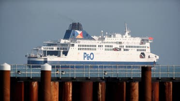A P&O ferry leaves the Port of Dover following the end of the Brexit transition period, Dover, Britain, on January 1, 2021. (Reuters)