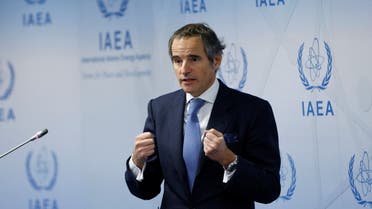 International Atomic Energy Agency (IAEA) Director General Rafael Grossi attends a news conference in Vienna, Austria, March 7, 2022. (Reuters)