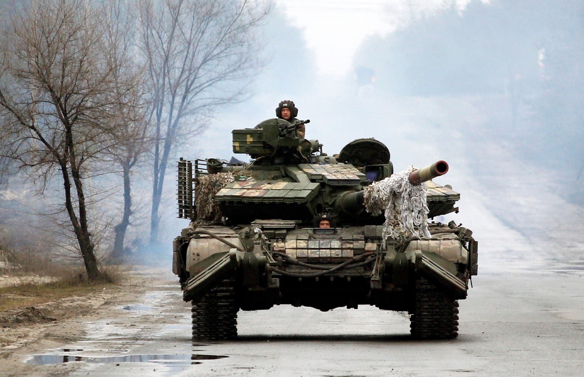 دبابة أوكرانية (فرانس برس)