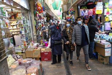 إحدى أسواق طهران قبيل النوروز العام الماضي 