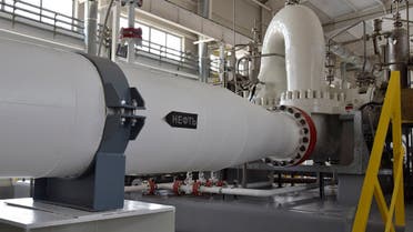 An interior view shows a new pumping station of the Caspian Pipeline Consortium (CPC) near the city of Atyrau, Kazakhstan. (Reuters)