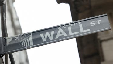 A street sign marks Wall Street outside the New York Stock Exchange (NYSE) in New York City, where markets roiled after Russia continues to attack Ukraine, in New York, U.S., February 24, 2022. (Reuters)