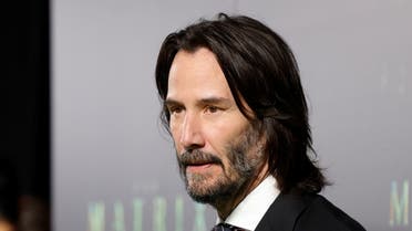 Actor Keanu Reeves poses on the red carpet at the premiere of The Matrix Resurrections in San Francisco, California, U.S., December 18, 2021. (Reuters)