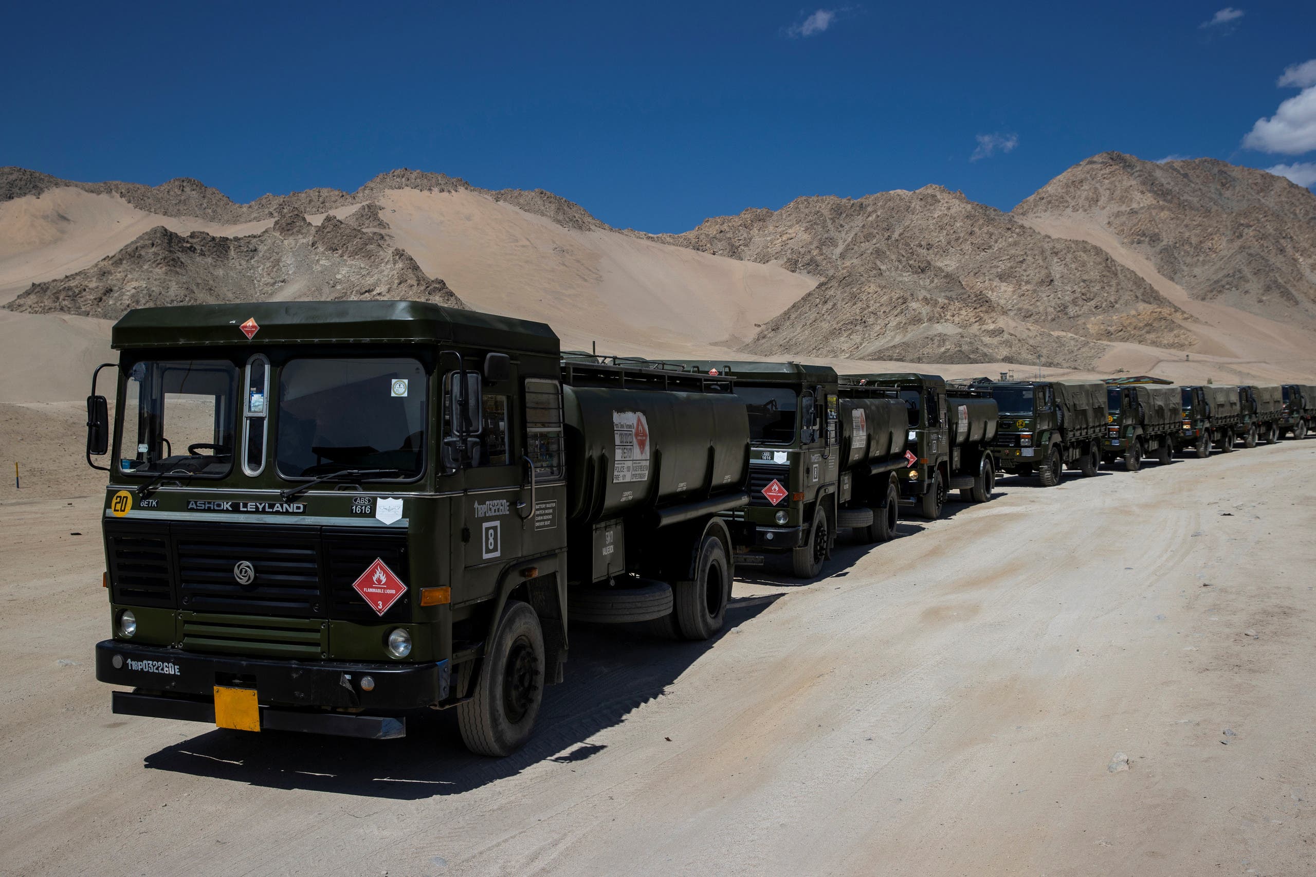 تعزيزات من الجيش الهندي لمنطقة لاداخ في سبتمبر 2020