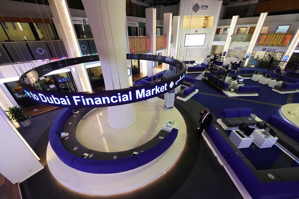 A general view shows the Dubai Financial Market, in Dubai, United Arab Emirates November 8, 2020. (Reuters)