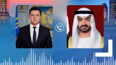 UAE President Sheikh Mohamed bin Zayed and Ukrainian President Volodymyr Zelenskyy discuss the crisis in Ukraine during a phone call. (WAM)