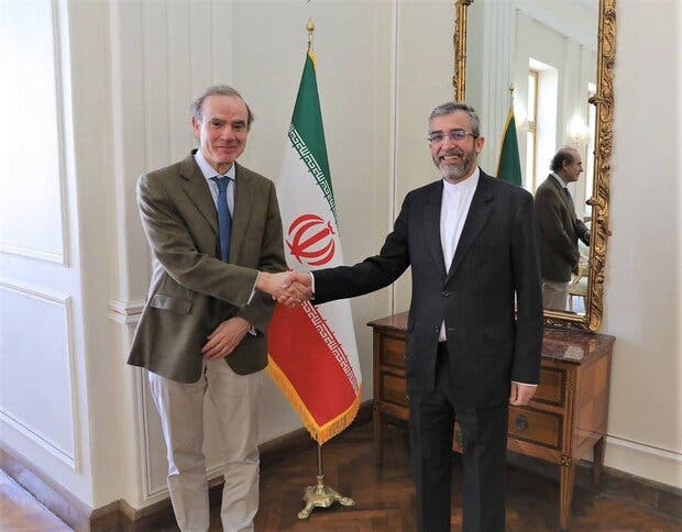  Iranian top negotiator Ali Bagheri Kani on Sunday March 27th held a meeting with the European Union’s coordinator of the Vienna talks Enrique Mora in Tehran and discussed the latest Vienna talks developments.
