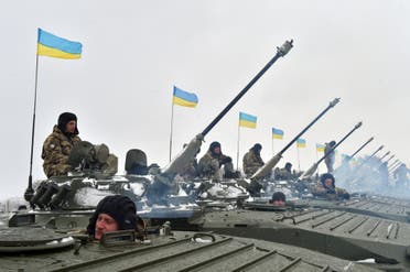 مدرعات عسكرية أوكرانية (أ ف ب)
