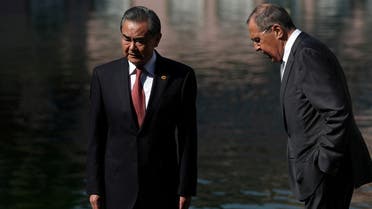 China's Foreign Minister Wang Yi (L) and Russia's Foreign Minister Sergei Lavrov are pictured during a BRICS foreign ministers meeting in Rio de Janeiro, Brazil July 26, 2019. (File photo: Reuters)