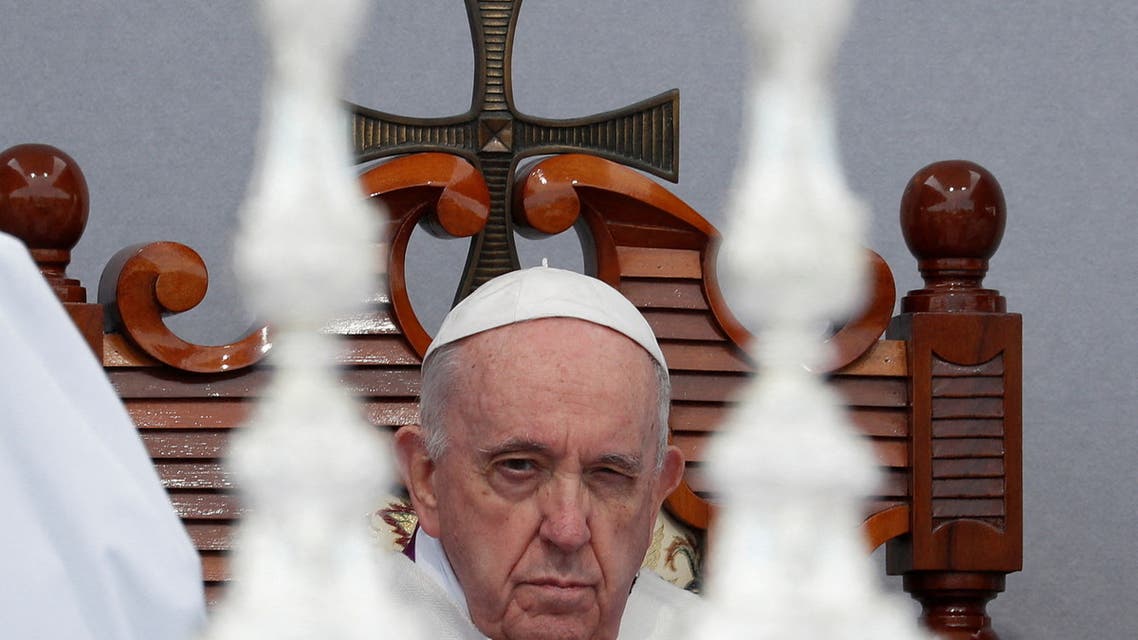 Pope Francis holds a Holy Mass at the Granaries in Floriana, Malta, April 3, 2022. (Reuters)