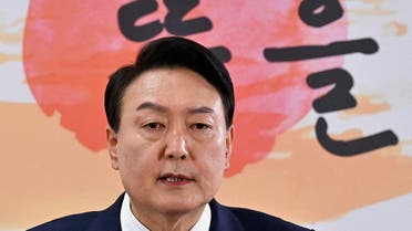 South Korea's president-elect Yoon Suk-yeol speaks during a news conference to address his relocation plans of the presidential office, at his transition team office, in Seoul, South Korea, March 20, 2022. (File photo: Reuters)