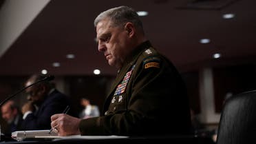 Joint Chiefs Chairman General Mark Milley testifies before the Senate Armed Services Committee during a hearing on Department of Defense's Budget Requests for FY2023, on Capitol Hill in Washington, U.S., April 7, 2022. REUTERS/Sarah Silbiger