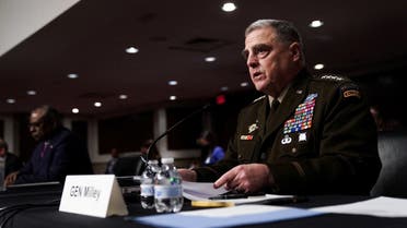 Joint Chiefs Chairman Gen. Mark Milley testifies before the Senate Armed Services Committee, April 7, 2022. (Reuters)