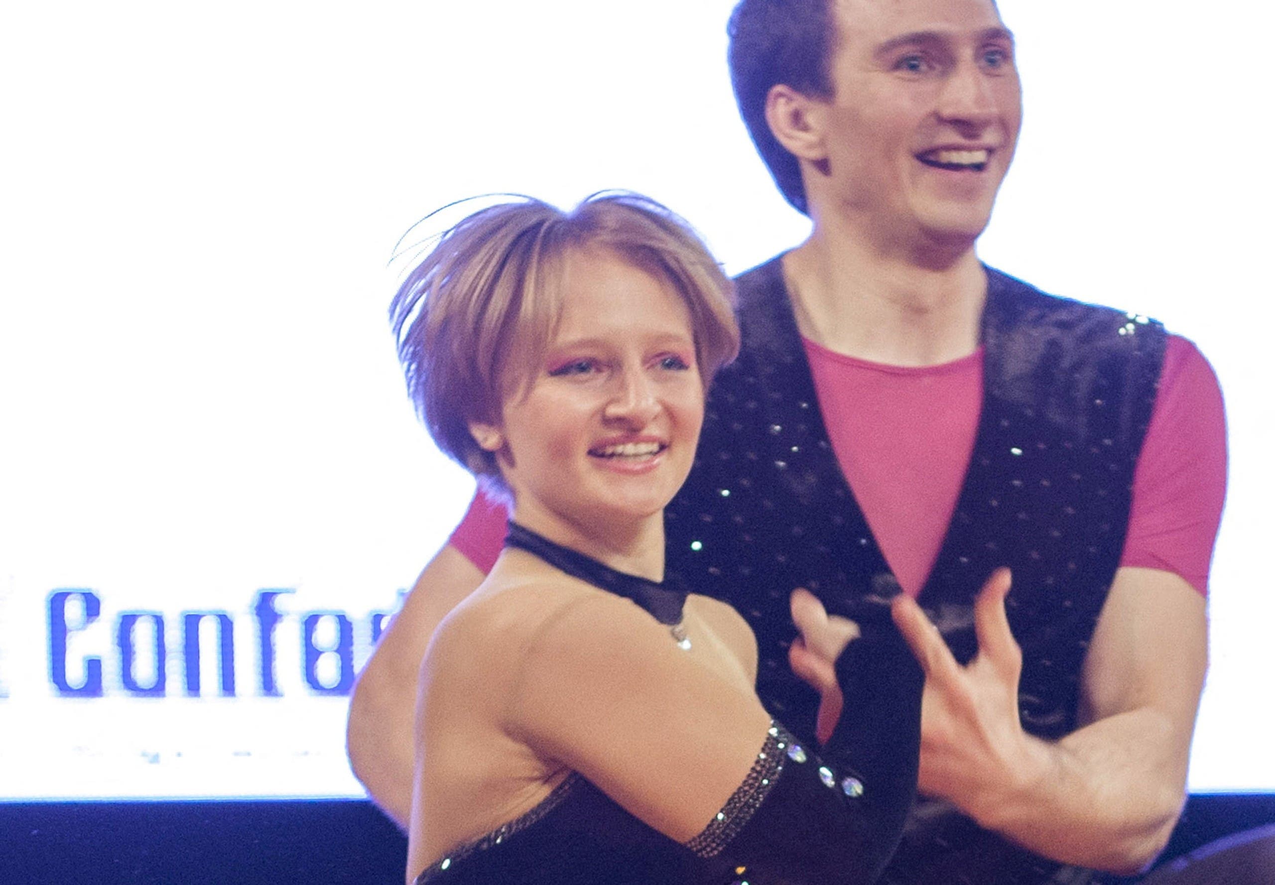 Katerina Tikhonova during a dance competition in 2014 in Poland