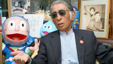 This picture taken on October 29, 2008 shows Japanese manga artist Fujiko Fujio A, whose real name is Motoo Abiko, in Tokyo. (AFP)