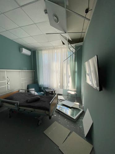 أضرار في مستشفى بأوكرانيا نتيجة القصف الروسي
