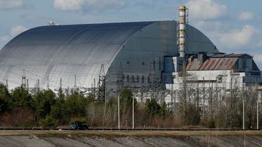 A general view of the New Safe Confinement (NSC) structure over the old sarcophagus covering the damaged fourth reactor at the Chernobyl Nuclear Power Plant, in Chernobyl, Ukraine April 7, 2022. (File photo: Reuters)