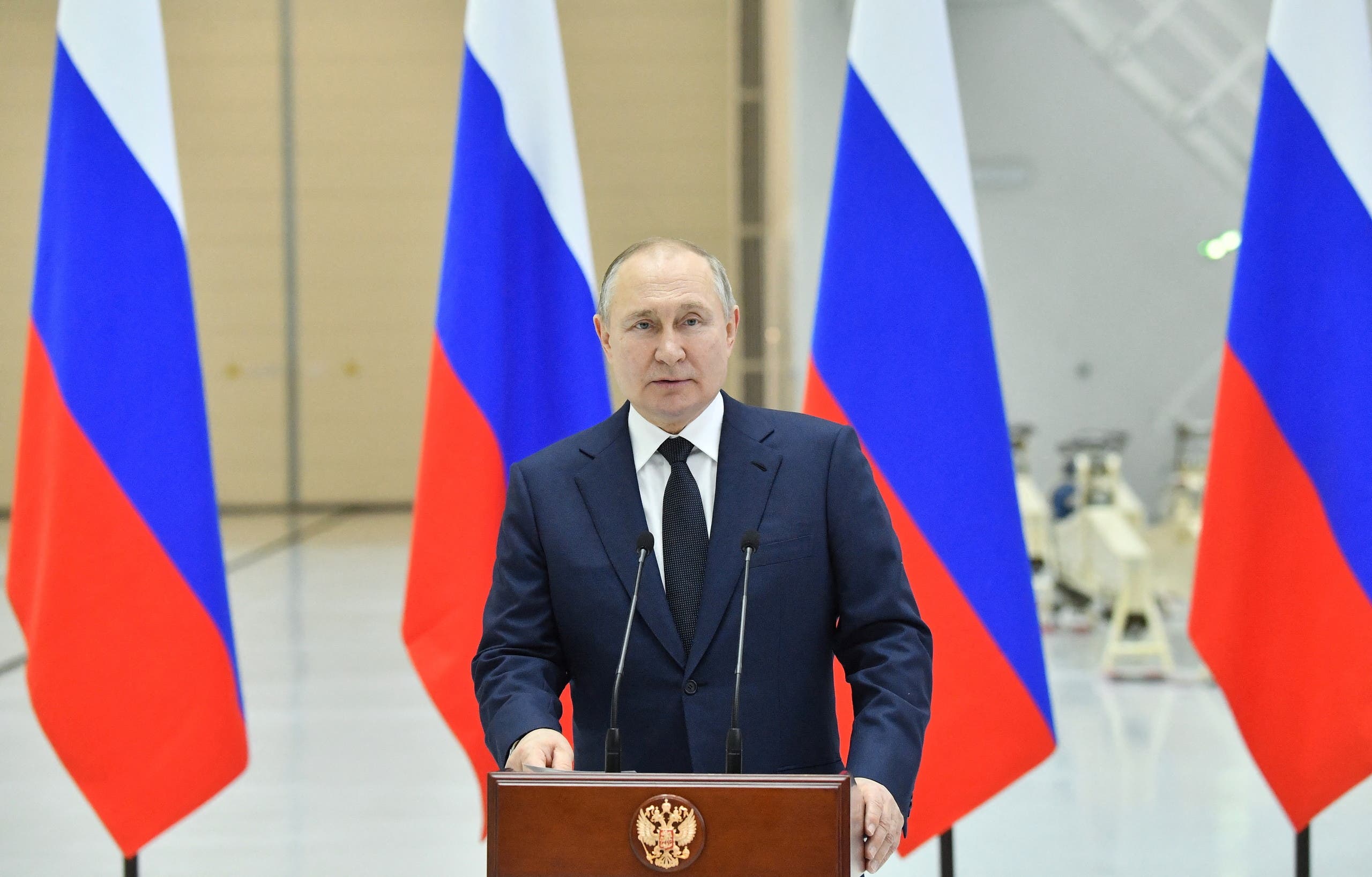 بوتين خلال مؤتمره الصحافي اليوم