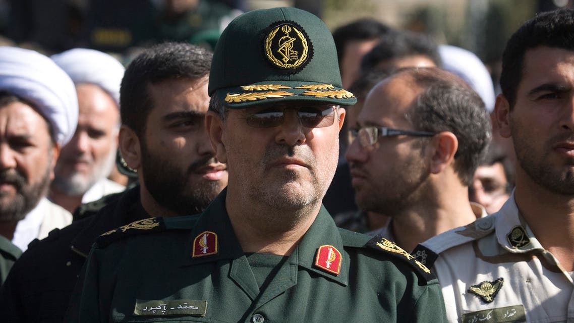 Head of Iran's Revolutionary guards ground forces Mohammad Pakpour (C) attends a funeral ceremony in Tehran October 20, 2009. (Reuters)