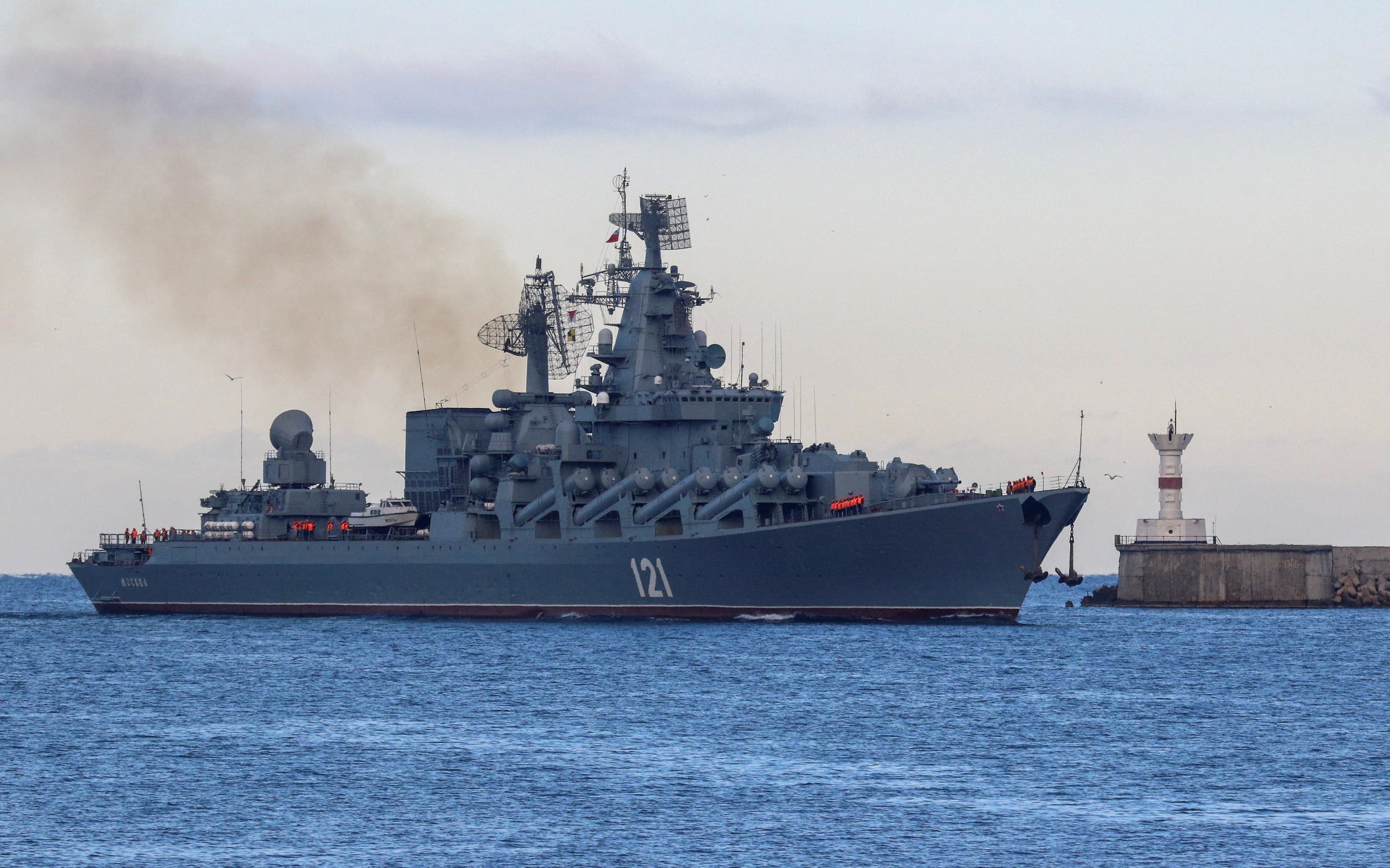 سفينة موسكفا الروسية (رويترز)