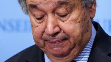 United Nations Secretary-General Antonio Guterres makes a statement as he speaks to the media at UN headquarters in the Manhattan borough of New York City, New York, US, February 24, 2022. (File photo: Reuters)