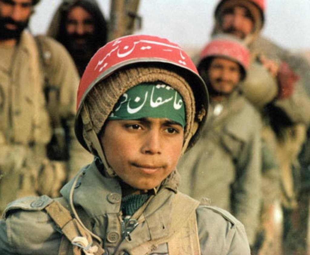 The child of an Iranian soldier in the Iran-Iraq war