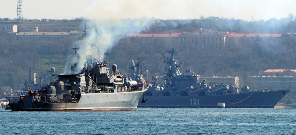 سفينة موسكفا الحربية الروسية (أرشيفية- فرانس برس)