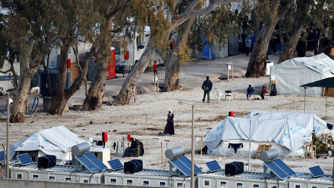 Migrants are pictured at the Mavrovouni camp for refugees and migrants during Pope Francis' visit, on the island of Lesbos, Greece, December 5, 2021. (File photo: Reuters)
