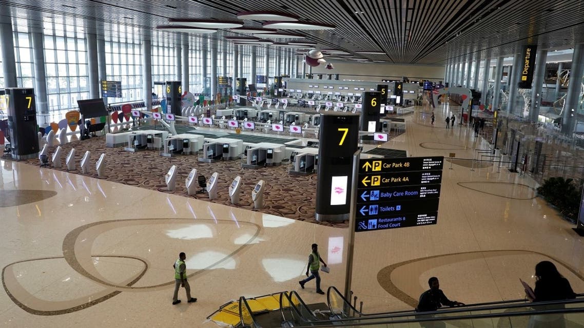 A general view of the check-in area of the departure hall during a media tour of Changi Airport Terminal 4 in Singapore. (File photo: Reuters)