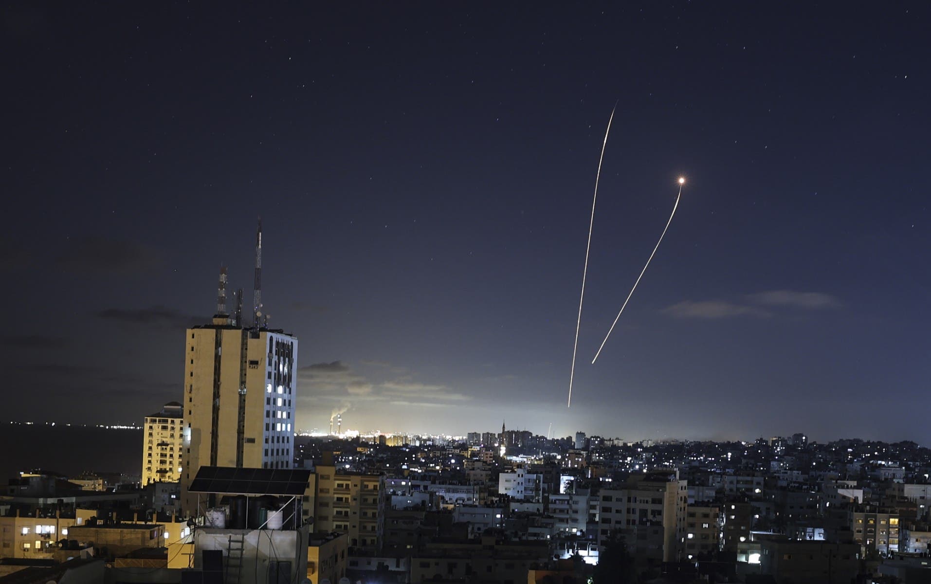 نظام القبة الحديدية يعترض صاروخاً أطلق من غزة "أرشيفية"