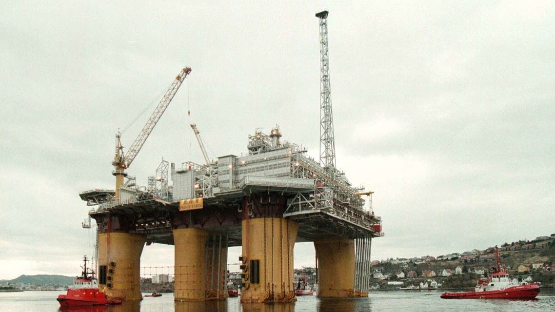 The world's largest natural gas platform, Aasgard-B, North Sea. (Reuters)