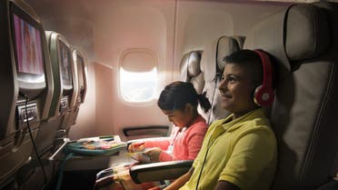 Children traveling with SAUDIA airlines. (Supplied)