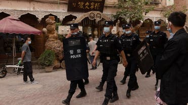 Police officers patrol in the old city in Kashgar, Xinjiang Uyghur Autonomous Region, China, May 4, 2021. (File photo: Reuters)