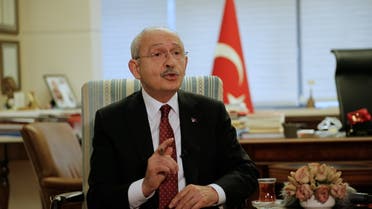 Kemal Kilicdaroglu, the leader of the main opposition Republican People's Party (CHP) speaks during an interview with Reuters in Ankara, Turkey February 18, 2022. Picture taken February 18, 2022. REUTERS/Cagla Gurdogan
