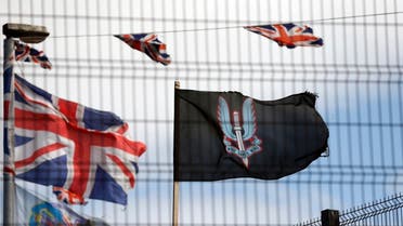 A flag bearing the emblem of the Special Air Services (SAS) flies in the Loyalist Tigers Bay area of North Belfast on August 19, 2014. (Reuters)