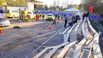 At least six injured as car hits crowd at Oslo motor show 